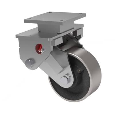 10x4 Forged Steel Spring Loaded Swivel Caster