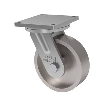 16x4 Cast Iron Swivel Caster