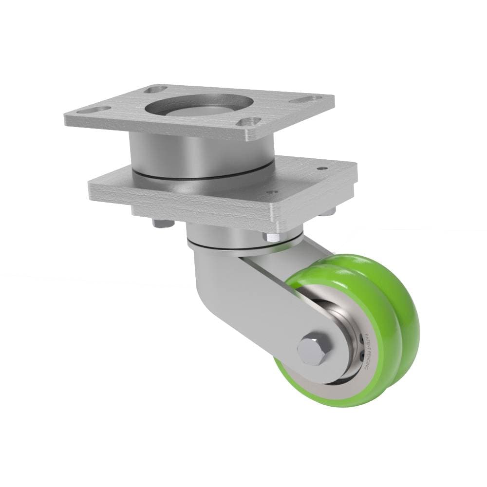 8x2 ErgoTread Swivel On Swivel (SoS) Caster W/ TWERGO Wheel