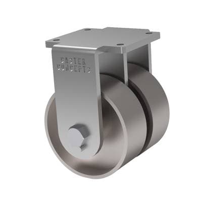 8x3 Dual Wheel Cast Iron Rigid Caster