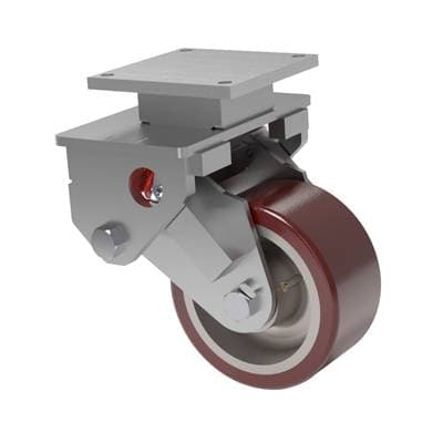 10x5 H.D. Standard Polyurethane Spring Loaded Rigid Caster