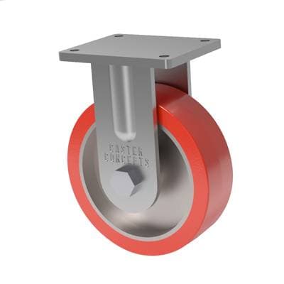 8x3 H.D. T/R Polyurethane Rigid Caster