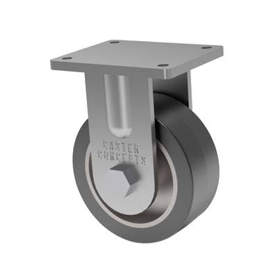 8x3 Mold On Rubber Rigid Caster