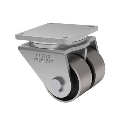 10x3 Dual Wheel H.D. Standard Polyurethane Rigid Caster