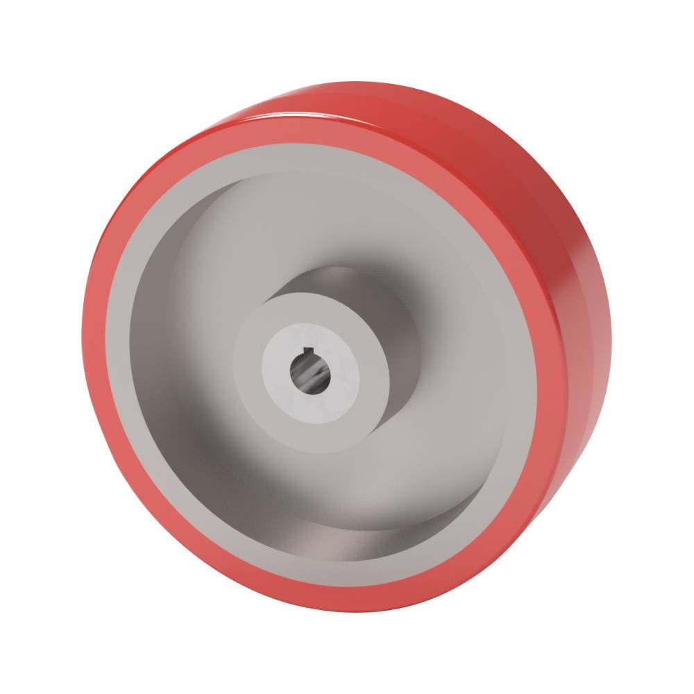 8x2 Keyway T/R Polyurethane Caster Wheel