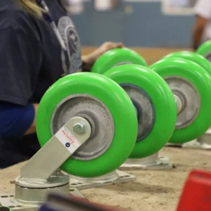 Polyurethane (Poly) vs. Rubber Wheels