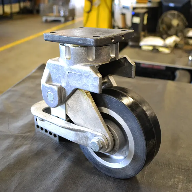 MS Aluminum Single Wheel Caster - Shock Absorbing Casters