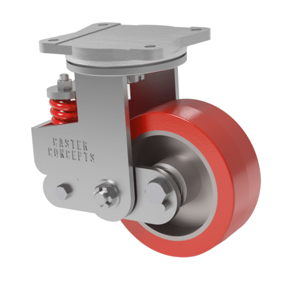 spring loaded caster wheels