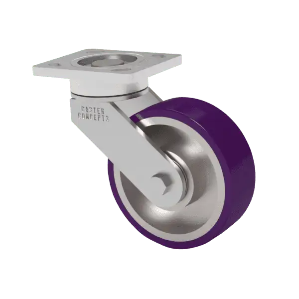 8x2 HPPT Polyurethane Swivel Caster