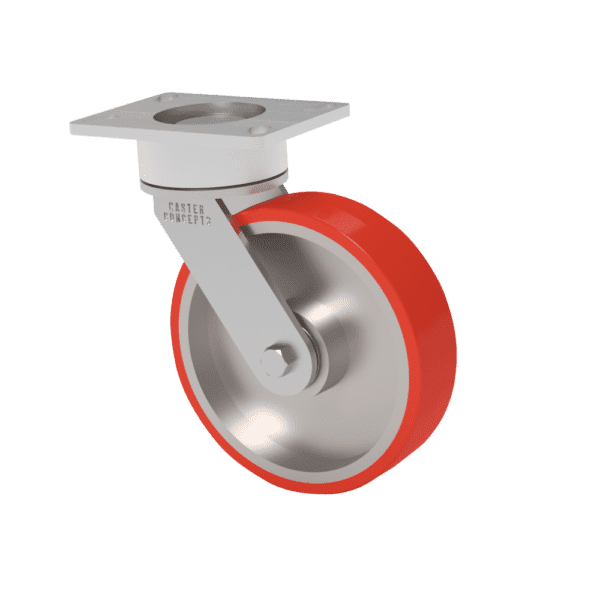 8x2 T/R Polyurethane Maintenance Free Swivel Caster