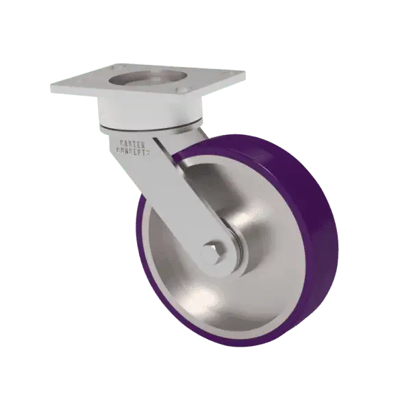 8x2 HPPT Polyurethane Maintenance Free Swivel Caster