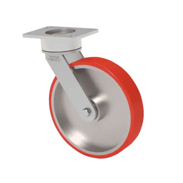 10x2 T/R Polyurethane Maintenance Free Swivel Caster