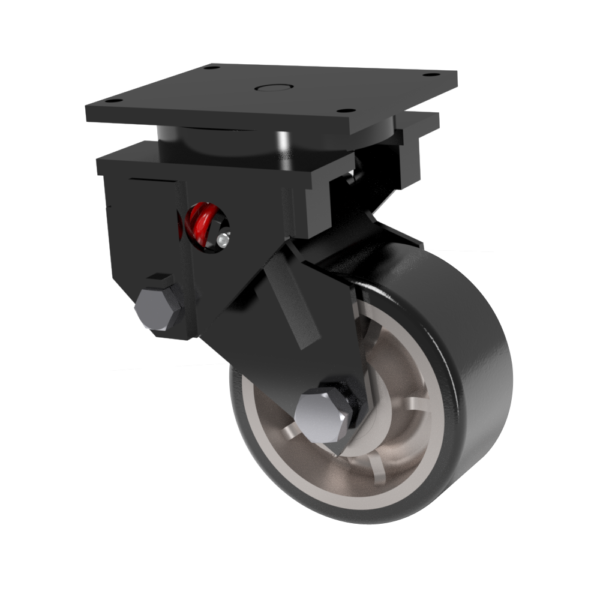 10x5 Standard Polyurethane Steel Spring Loaded Swivel Caster