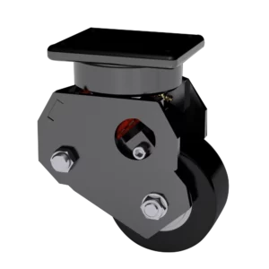 4x2 Standard Polyurethane Aluminum Spring Loaded Swivel Caster