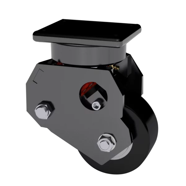 4x2 Standard Polyurethane Aluminum Spring Loaded Swivel Caster