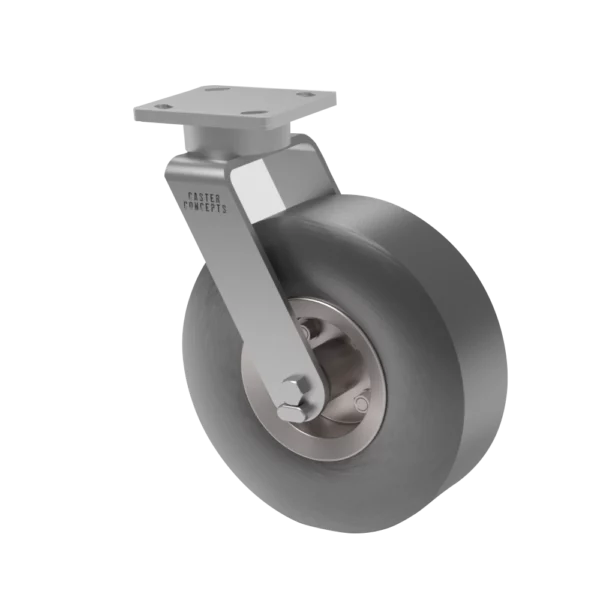 12x200 x 8 Pneumatic Rubber Swivel Caster