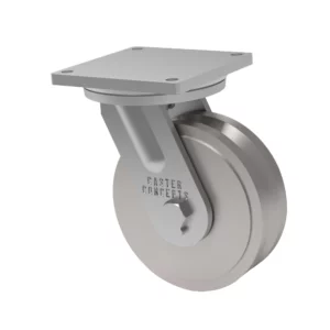 10x3 V-Groove H.D. Cast Iron Swivel Caster