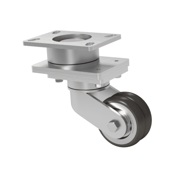 8x2 T/R-95 Polyurethane Swivel On Swivel (SoS) Caster W/ TWERGO Wheel