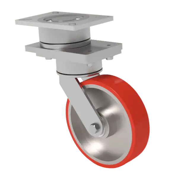 10x2 T/R Polyurethane Swivel On Swivel (SoS) Caster