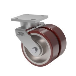 4x1.5 Dual Wheel Standard Polyurethane Swivel Caster