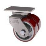 10x3 Dual Wheel Standard Polyurethane Swivel Caster