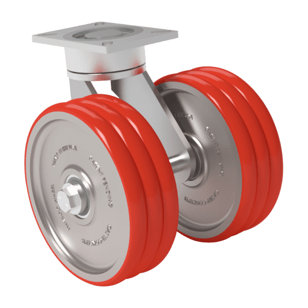8x2 TWERGO Xtreme T/R-95 Polyurethane Swivel Caster