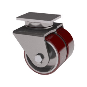 10x3 Dual Wheel Standard Polyurethane Swivel Caster