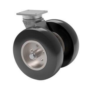 18×5.70/8 Dual Wheel Pneumatic Rubber Swivel Caster