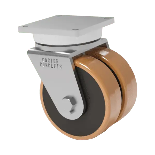 10x3 Dual Wheel Laminated Phenolic Swivel Caster