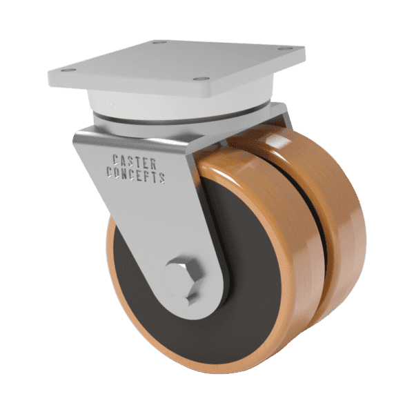 12x3.5 Dual Wheel Laminated Phenolic Swivel Caster
