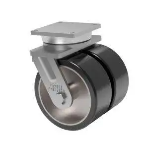 12×5 Dual Wheel H.D. Hard Polyurethane (70D) Swivel Caster