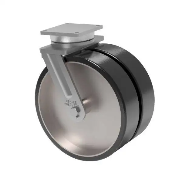 20x5 Dual Wheel H.D. Hard Polyurethane (70D) Swivel Caster