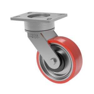 6x2 CasterShoX T/R Polyurethane Swivel Caster
