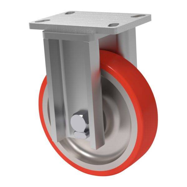 8x2 Hercules T/R Polyurethane Rigid Caster