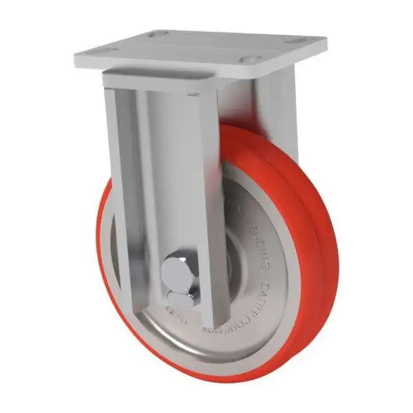10x2 Hercules T/R Polyurethane Rigid Caster W/ TWERGO Wheel