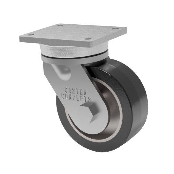 12x4 H.D. Hard Polyurethane (70D) Swivel Caster