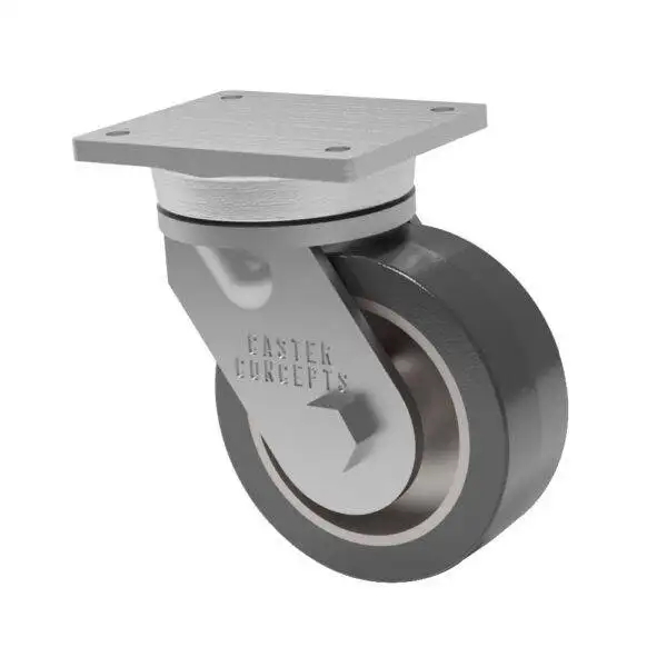 8x3 Mold On Rubber Swivel Caster