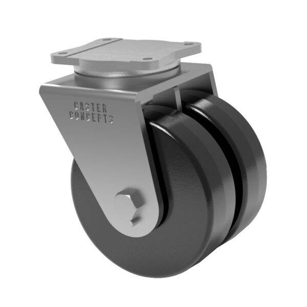 10x3 Dual Wheel Phenolic Resin Swivel Caster