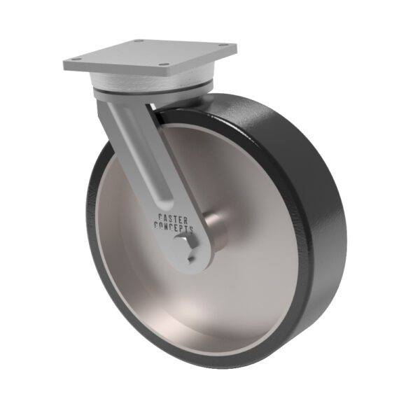10x5 H.D. Hard Polyurethane (70D) Swivel Caster