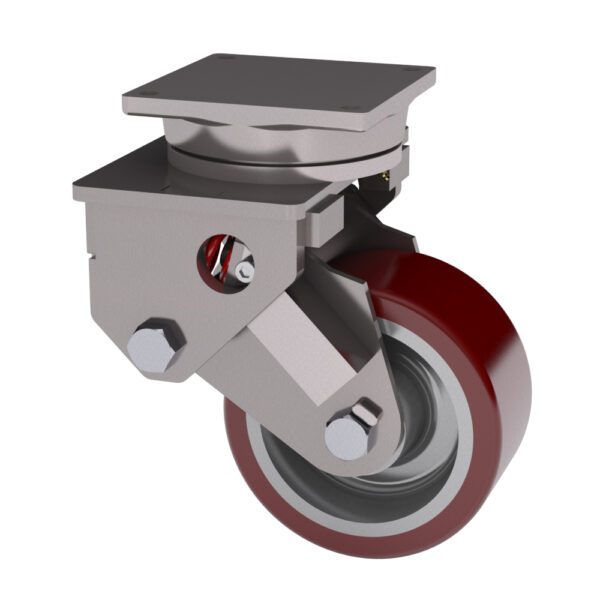 10x4 Standard Polyurethane Spring Loaded Swivel Caster