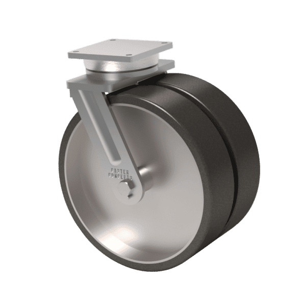 16x5 Dual Wheel H.D. Hard Polyurethane (70D) Swivel Caster