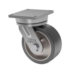 10x4 Mold On Rubber Swivel Caster