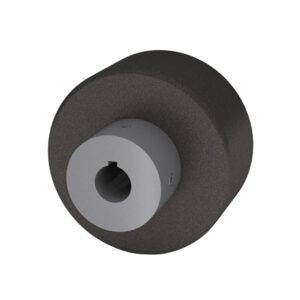 3x2 Keyway Mold On Rubber Caster Wheel