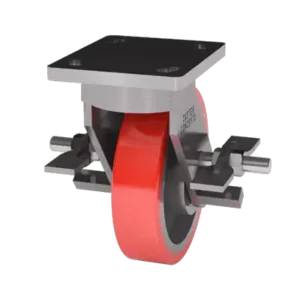 Heavy duty caster brake