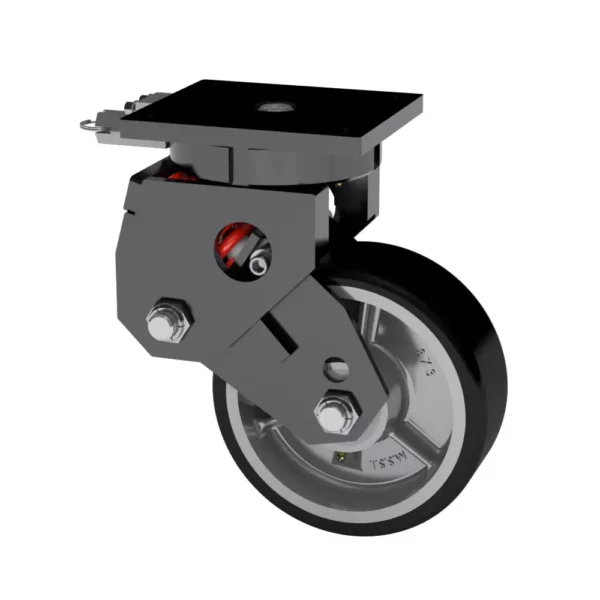 6x2 Standard Polyurethane Steel Spring Loaded Swivel Caster