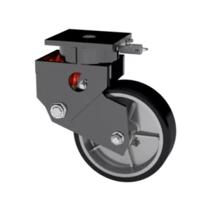 10x3 Standard Polyurethane Aluminum Spring Loaded Rigid Caster