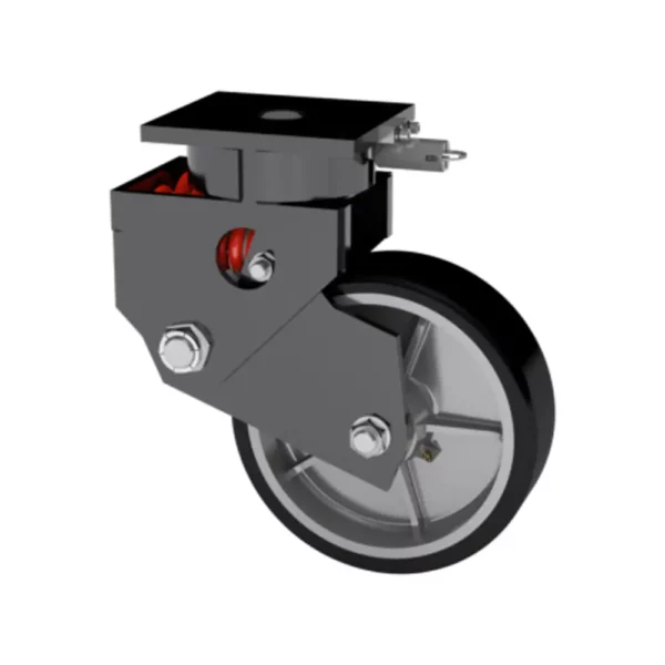 8x3 Standard Polyurethane Steel Spring Loaded Swivel Caster