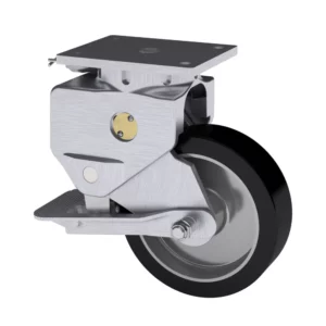 10x3 Standard Polyurethane Steel Spring Loaded Swivel Caster