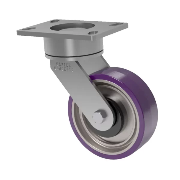 6x2 CasterShoX HPPT Polyurethane Swivel Caster