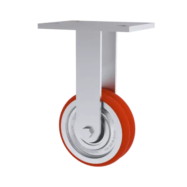6x2 T/R Polyurethane Rigid Caster W/ TWERGO Wheel